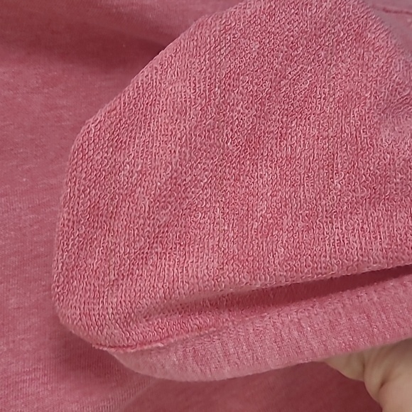 Banana republic short sleeve cropped sweatshirt Pink boat neck Relaxed Fit - Picture 6 of 6